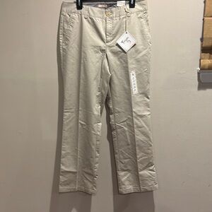 Dockers Tan Chinos Classic Flat-Front Design size 12